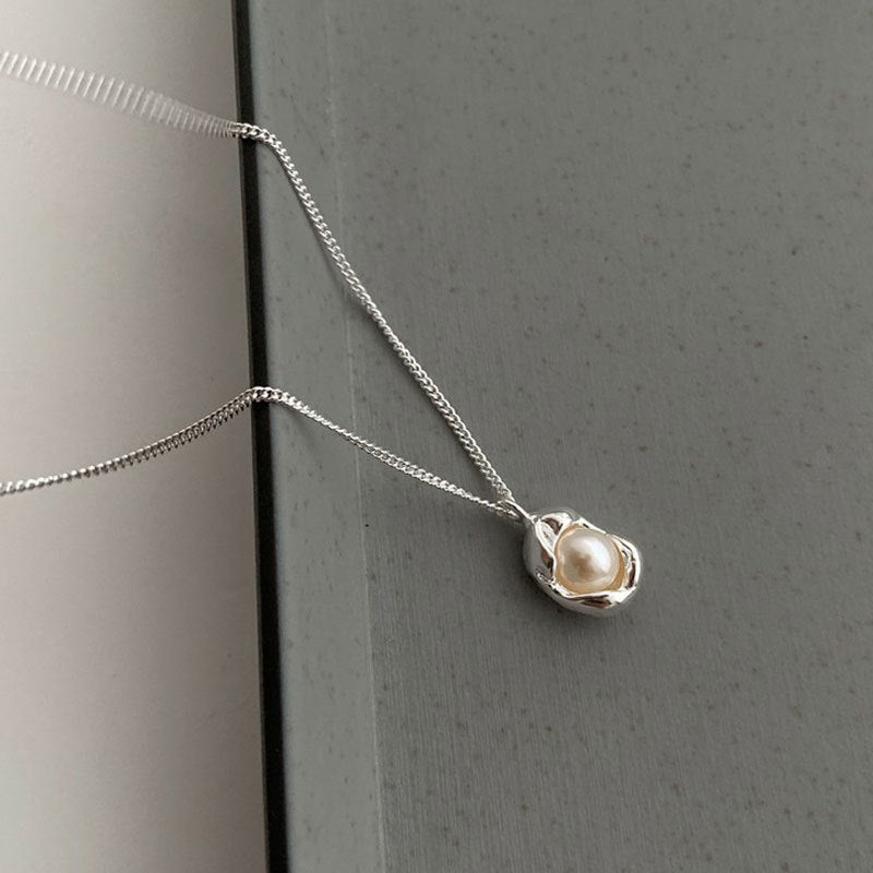 Vintage geometrisk pärlhalsband