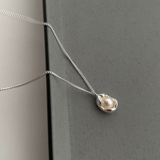 Vintage geometrisk pärlhalsband